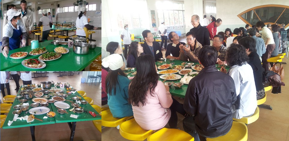 喜耀粵西學校學生進餐完
